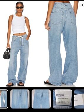 Citizens Of Humanity Light Blue Wide-Leg Jeans
